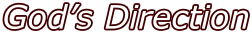 God’s Direction